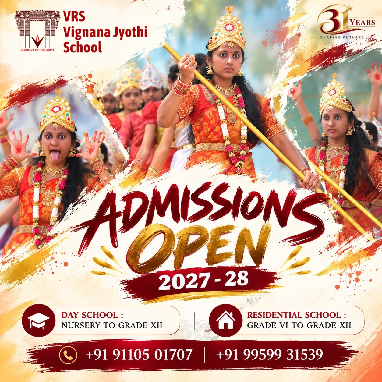 Admissions open for 2027–28 — contact us